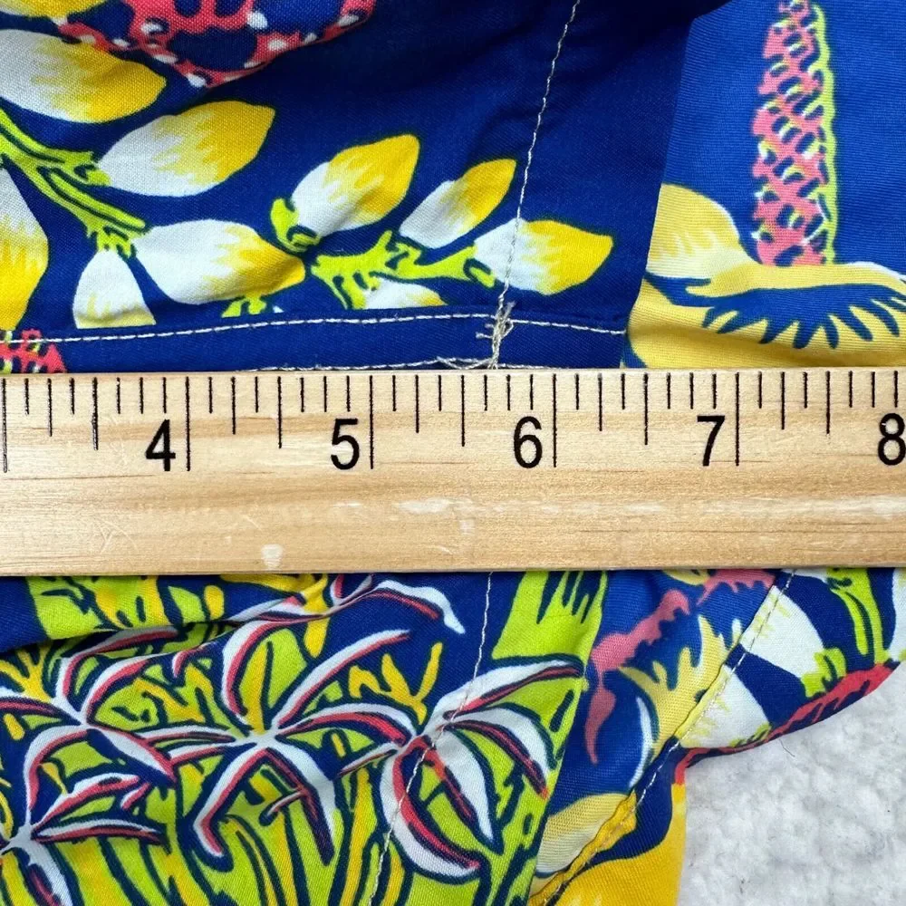 Polo Ralph Lauren Swim Trunks Men's 2XB Lined Blue Hawaiian Hibiscus Floral 6.5